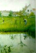 Carl Larsson gubben och nyplanteringen painting